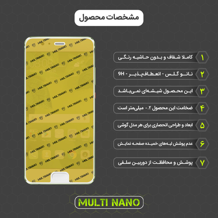 محافظ صفحه نمایش مولتی نانو مدل X-SFM مناسب برای گوشی موبایل هوآوی P10 Plus به همراه برچسب پوششی