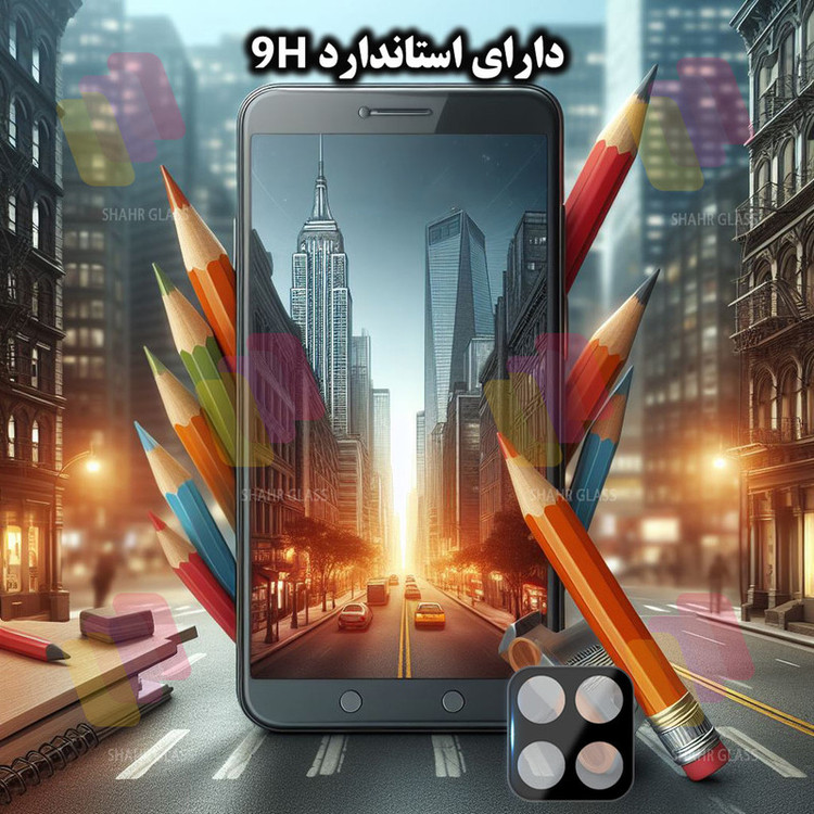 محافظ لنز دوربین شهر گلس مدل LENSFSH مناسب برای گوشی موبایل سامسونگ Galaxy A12 / A12 Nacho / A42 5G