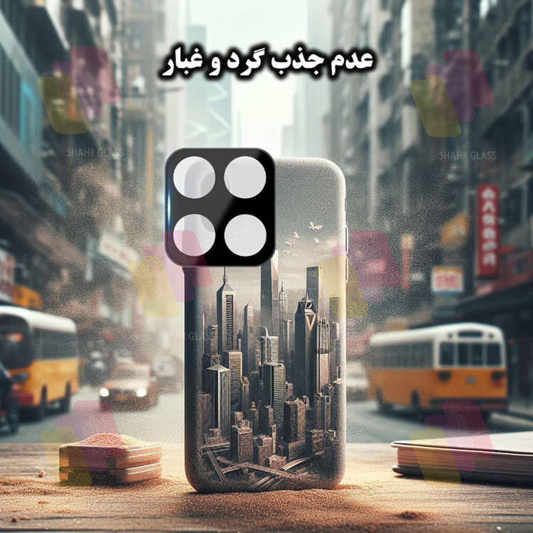 محافظ لنز دوربین شهر گلس مدل LENSFSH مناسب برای گوشی موبایل سامسونگ Galaxy A12 / A12 Nacho / A42 5G