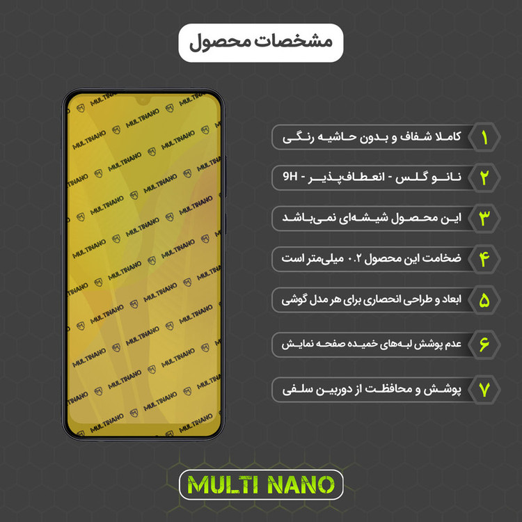 محافظ صفحه نمایش مولتی نانو مدل X-SFM مناسب برای گوشی موبایل هوآوی Y6P به همراه برچسب پوششی