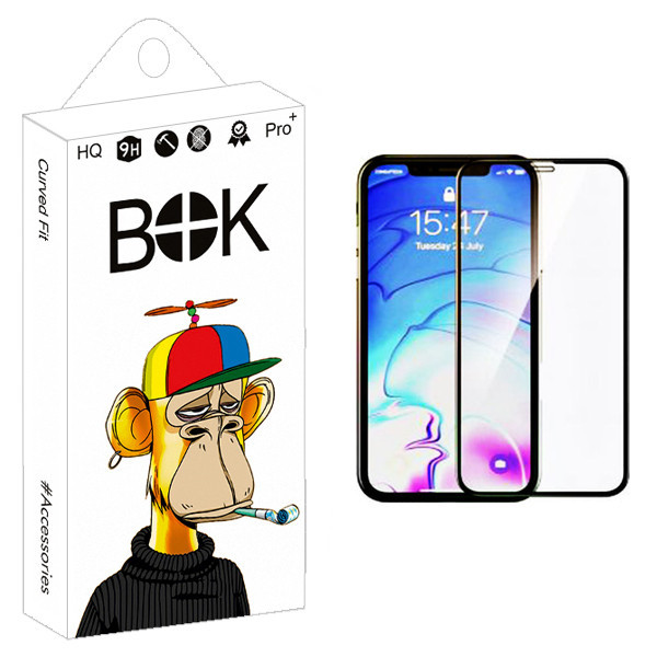 محافظ صفحه نمایش بوک مدل +HD مناسب برای گوشی موبایل اپل iphone 12