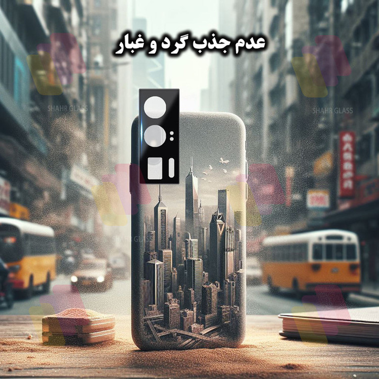 محافظ لنز دوربین شهر گلس مدل LENSFSH مناسب برای گوشی موبایل شیائومی Poco F5 Pro / Redmi K60 / Redmi K60E / Redmi K60 Pro