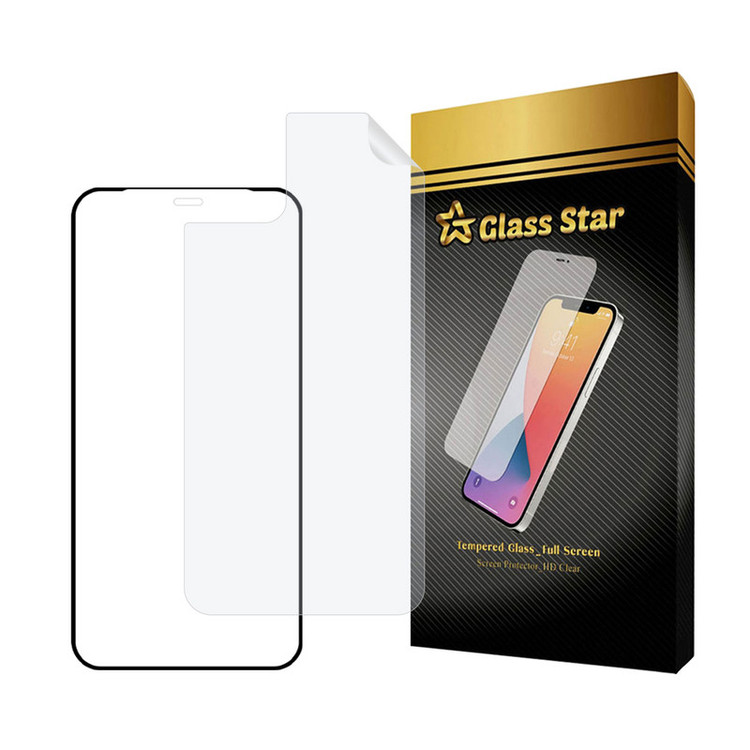 محافظ صفحه نمایش سرامیکی شفاف گلس استار مدل CERAMICNANOST مناسب برای گوشی موبایل اپل iPhone XS / iPhone X به همراه محافظ پشت گوشی هیدروژل