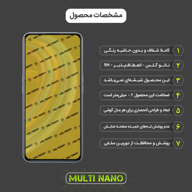 محافظ صفحه نمایش مولتی نانو مدل X-SFC مناسب برای گوشی موبایل ریلمی X7 5G به همراه برچسب پوششی