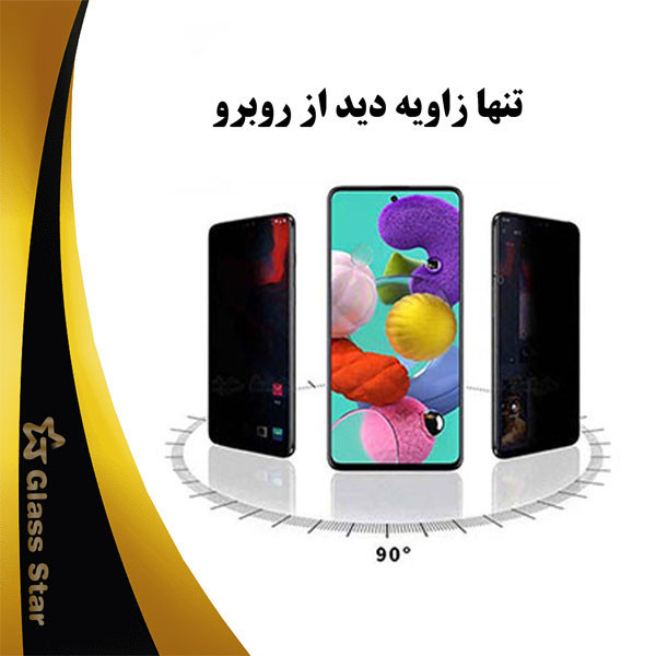 محافظ صفحه نمایش سرامیکی حریم شخصی گلس استار مدل PRCGA مناسب برای گوشی موبایل اپل iPhone XR