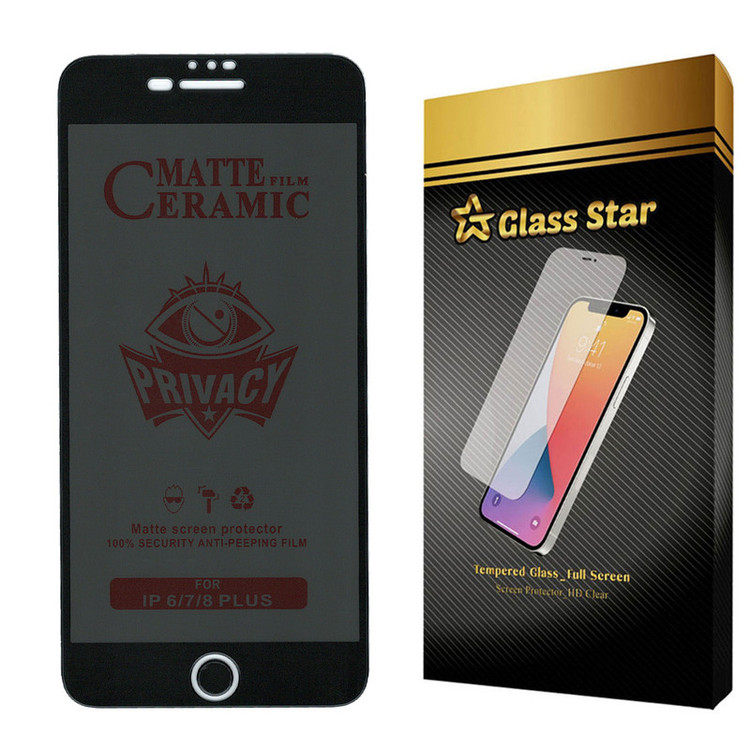 محافظ صفحه نمایش سرامیکی حریم شخصی گلس استار مدل PRCGA مناسب برای گوشی موبایل اپل iPhone 6 Plus