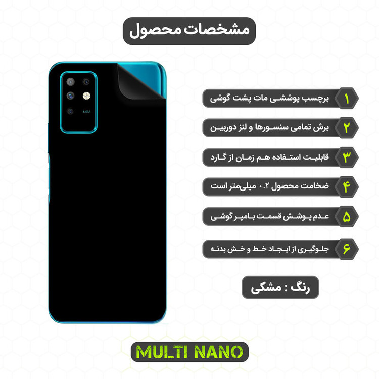 محافظ صفحه نمایش مولتی نانو مدل X-SFM مناسب برای گوشی موبایل اینفینیکس Note 8 به همراه برچسب پوششی