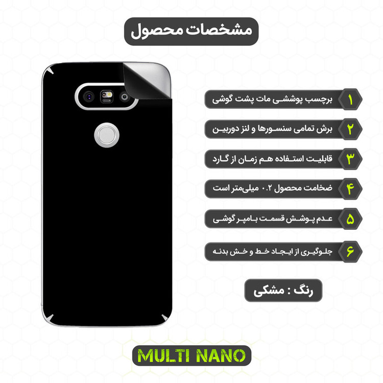 محافظ صفحه نمایش مولتی نانو مدل X-SFM مناسب برای گوشی موبایل ال جی G5 به همراه برچسب پوششی