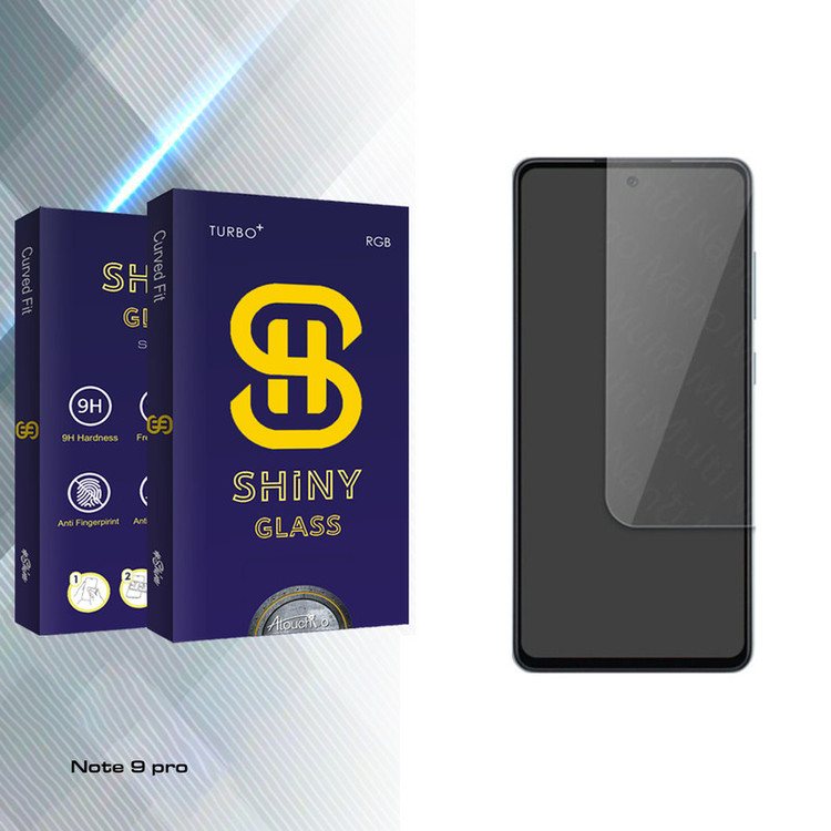 محافظ صفحه نمایش آتوچبو مدل Shiny Glass مناسب برای گوشی موبایل شیائومی Note 9 pro