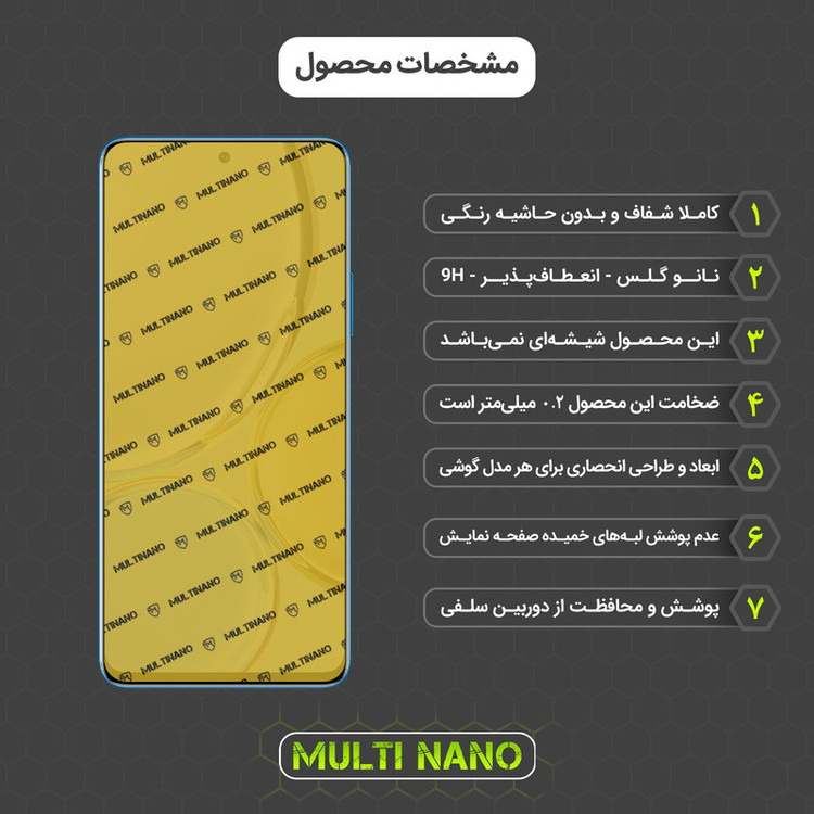 محافظ صفحه نمایش مولتی نانو مدل X-SFM مناسب برای گوشی موبایل آنر Magic 4 Lite به همراه برچسب پوششی