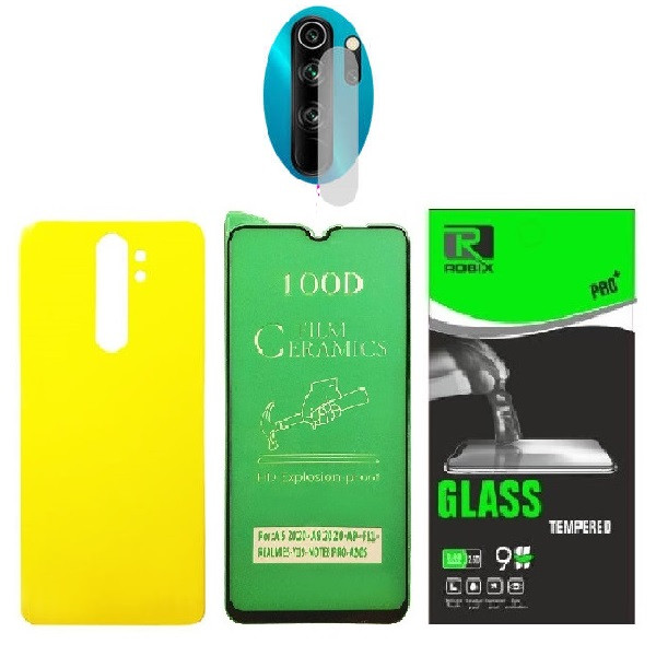 محافظ صفحه نمایش وپشت گوشی روبیکس مدل CR-Note8Proمناسب برای گوشی موبایل شیائومی Redmi Note 8 Pro