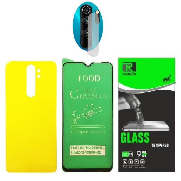 محافظ صفحه نمایش وپشت گوشی روبیکس مدل CR-Note8Proمناسب برای گوشی موبایل شیائومی Redmi Note 8 Pro