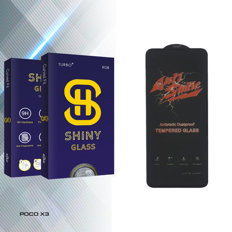 محافظ صفحه نمایش آتوچبو مدل Shiny GlassANTI-STATIC مناسب برای گوشی موبایل شیائومی POCO X3