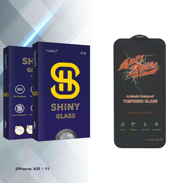 محافظ صفحه نمایش آتوچبو مدل Shiny Glass ANTI-STATIC مناسب برای گوشی موبایل اپل iPhone XR / 11