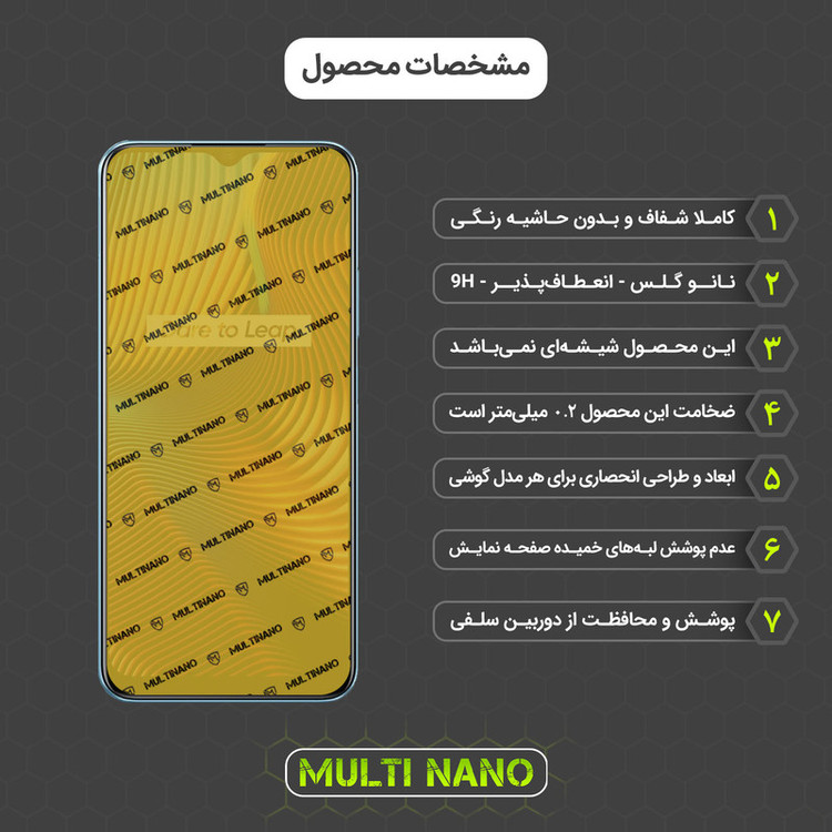 محافظ صفحه نمایش مولتی نانو مدل X-SFM مناسب برای گوشی موبایل ریلمی Narzo 20 به همراه برچسب پوششی