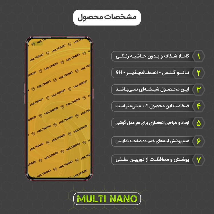 محافظ صفحه نمایش مولتی نانو مدل X-SFM مناسب برای گوشی موبایل ریلمی X50 Pro Player به همراه برچسب پوششی