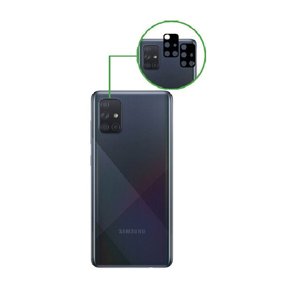 محافظ لنز دوربین روبیکس مدل FLZ-A71 مناسب برای گوشی موبایل سامسونگ Galaxy A71 بسته 2 عددی