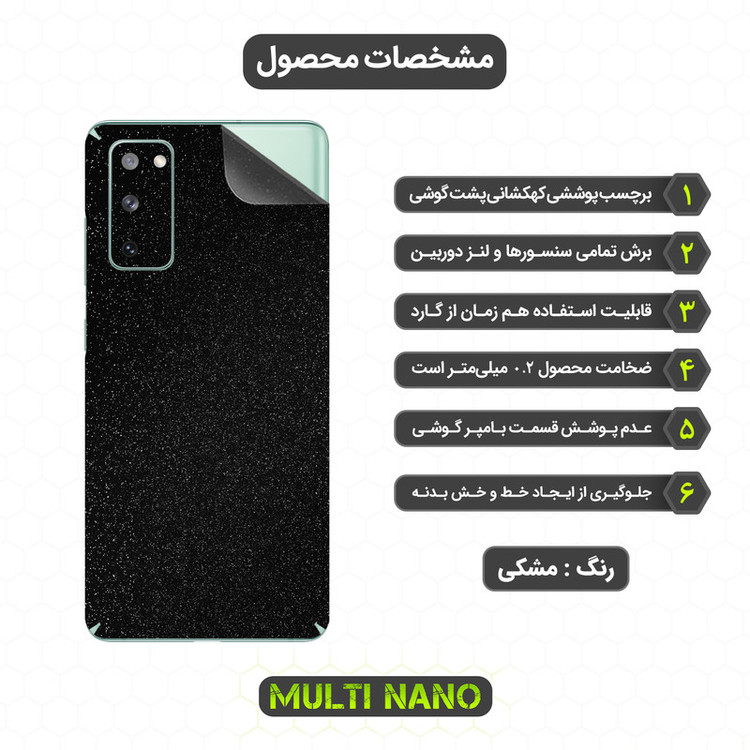برچسب پوششی مولتی نانو مدل X-F1G مناسب برای گوشی موبایل سامسونگ Galaxy S20 FE 5G