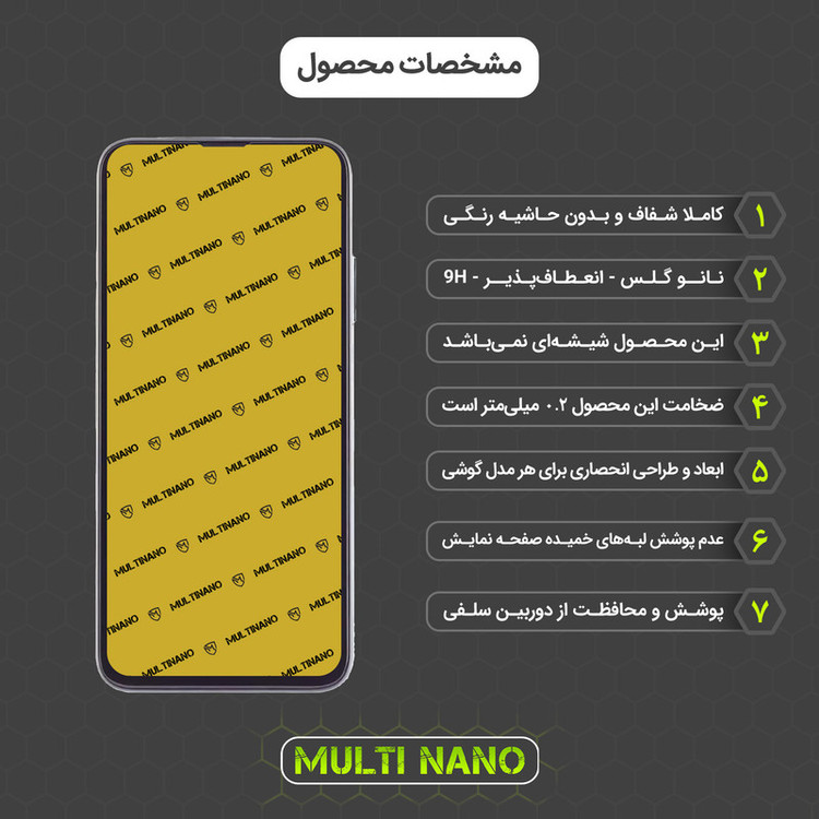 محافظ صفحه نمایش مولتی نانو مدل X-S1N مناسب برای گوشی موبایل جی پلاس X10 Plus