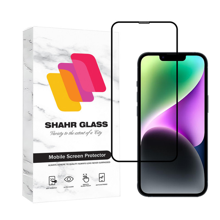 محافظ صفحه نمایش شهر گلس مدل FULPLUSSH مناسب برای گوشی موبایل اپل iPhone 14