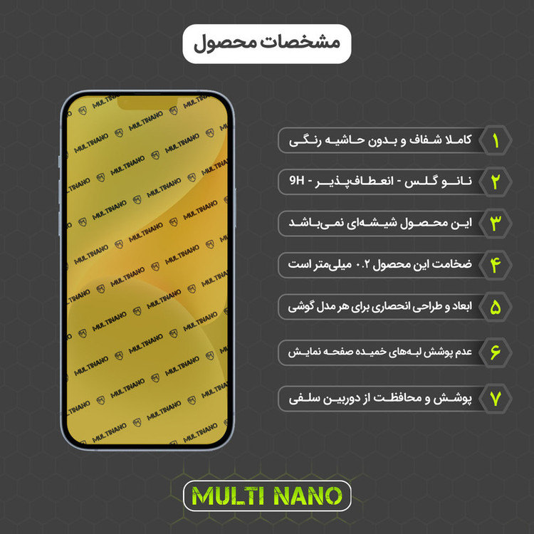 محافظ صفحه نمایش مولتی نانو مدل X-SFG مناسب برای گوشی موبایل اپل iPhone 14 Plus به همراه برچسب پوششی