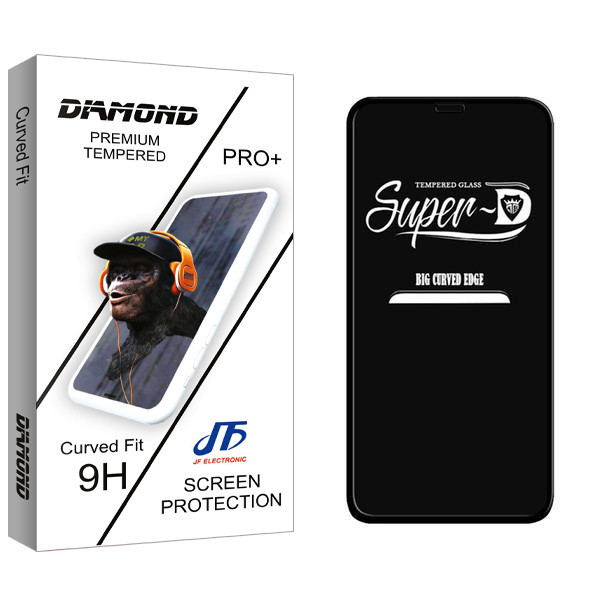 محافظ صفحه نمایش جی اف مدل Diamond SuperD مناسب برای گوشی موبایل اپل iPhone 11 Pro Max / XS Max