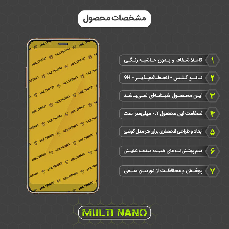 محافظ صفحه نمایش مولتی نانو مدل X-SFG مناسب برای گوشی موبایل سامسونگ Galaxy A8 Plus 2018 به همراه برچسب پوششی