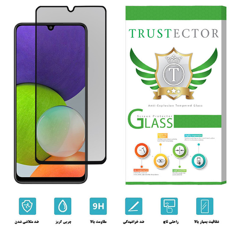 محافظ صفحه نمایش حریم شخصی تراستکتور مدل PFT مناسب برای گوشی موبایل سامسونگ Galaxy A22