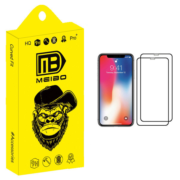 محافظ صفحه نمایش میبو مدل +MHD مناسب برای گوشی موبایل اپل iPhone X بسته دو عددی