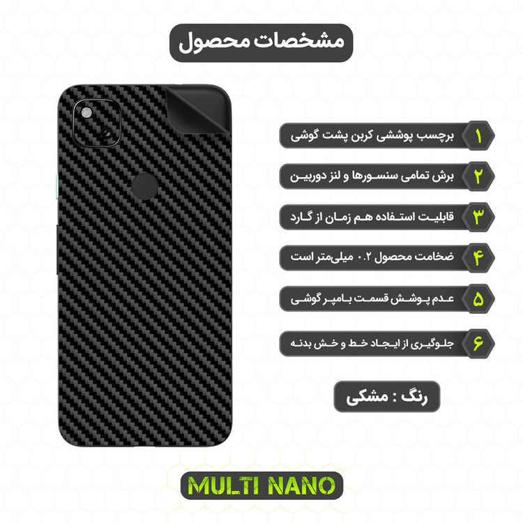 محافظ صفحه نمایش مولتی نانو مدل X-SFC مناسب برای گوشی موبایل گوگل Pixel 4A به همراه برچسب پوششی
