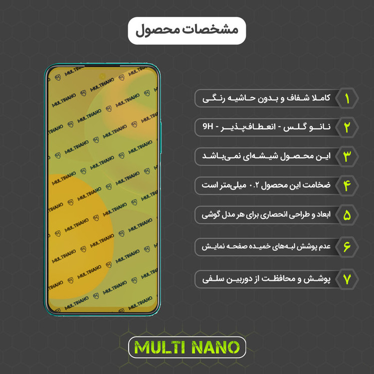 محافظ صفحه نمایش مولتی نانو مدل X-SFC مناسب برای گوشی موبایل هوآوی P Smart 2021 به همراه برچسب پوششی