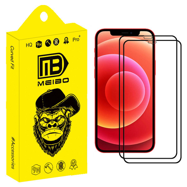 محافظ صفحه نمایش سرامیکی میبو مدل +MHD مناسب برای گوشی موبایل اپل Iphone 12 بسته دو عددی