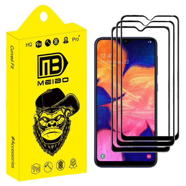 محافظ صفحه نمایش سرامیکی میبو مدل +MHD مناسب برای گوشی موبایل سامسونگ Galaxy A30 بسته سه عددی
