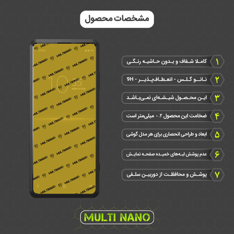محافظ صفحه نمایش مولتی نانو مدل X-SFC مناسب برای گوشی موبایل سونی Xperia Pro به همراه برچسب پوششی