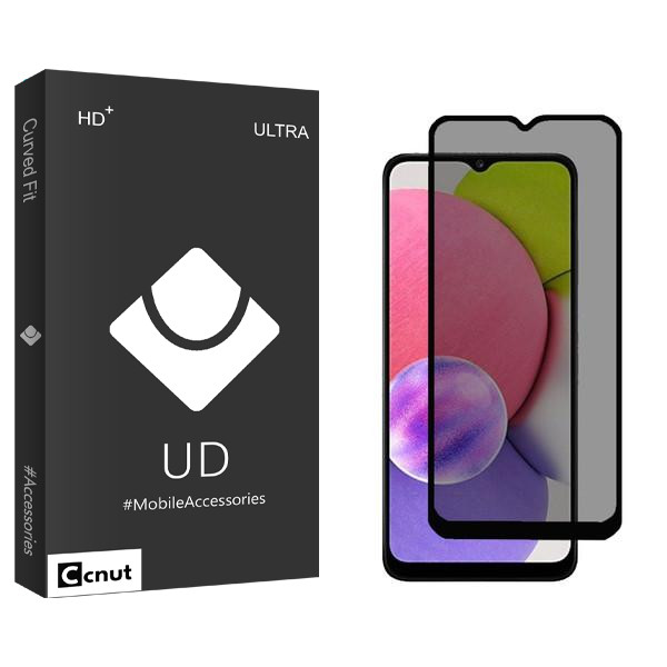 محافظ صفحه نمایش حریم شخصی کوکونات مدل UDB مناسب برای گوشی موبایل سامسونگ Galaxy A03s