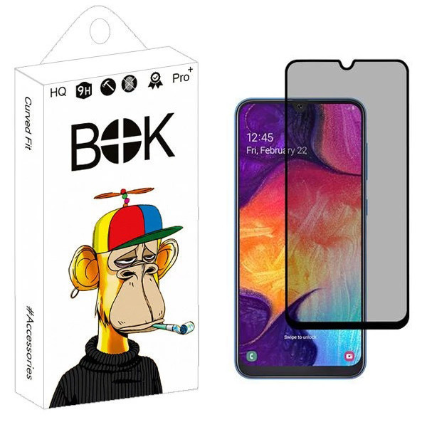 محافظ صفحه نمایش حریم شخصی بوک مدل Nano Plus مناسب برای گوشی موبایل سامسونگ Galaxy A30s