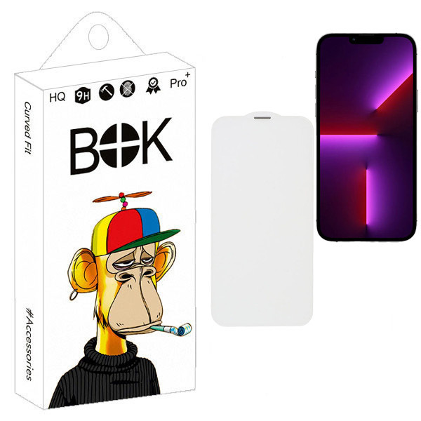 محافظ صفحه نمایش بوک طرح بی حاشیه مدل Dust Blocker مناسب برای گوشی موبایل اپل IPHONE 13 Pro Max
