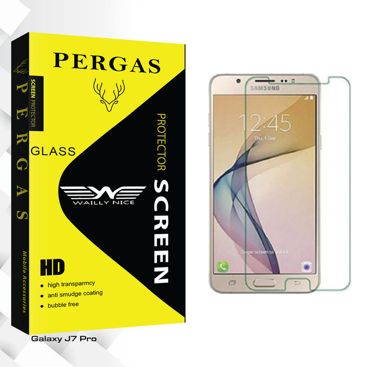 محافظ صفحه نمایش شیشه ای وایلی نایس مدل Pergas Glass مناسب برای گوشی موبایل سامسونگ Galaxy J7 Pro
