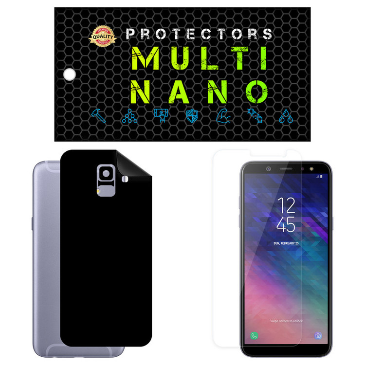 محافظ صفحه نمایش مولتی نانو مدل X-SFM مناسب برای گوشی موبایل سامسونگ Galaxy A6 2018 به همراه برچسب پوششی