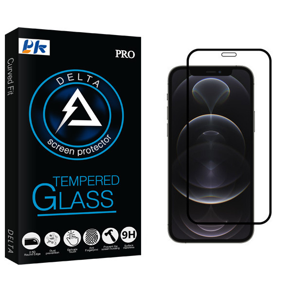 محافظ صفحه نمایش پی کی مدل Delta Glass مناسب برای گوشی موبایل اپل iPhone 12