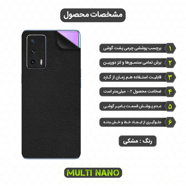 برچسب پوششی مولتی نانو مدل X-F1L مناسب برای گوشی موبایل ریلمی X7 Pro Extreme
