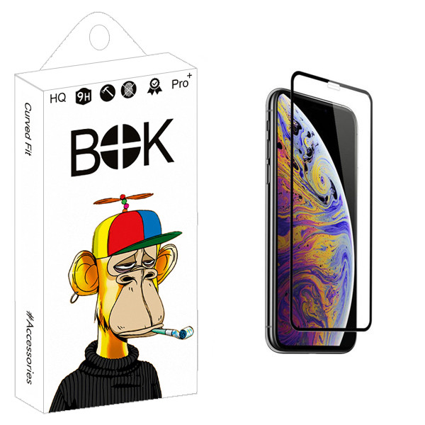 محافظ صفحه نمایش  بوک مدل +HD مناسب برای گوشی موبایل اپل iPhone Xs max