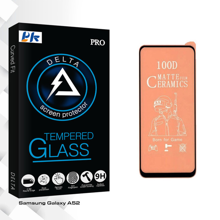 محافظ صفحه نمایش سرامیکی پی کی مدل Delta Glass مناسب برای گوشی موبایل سامسونگ Galaxy A52