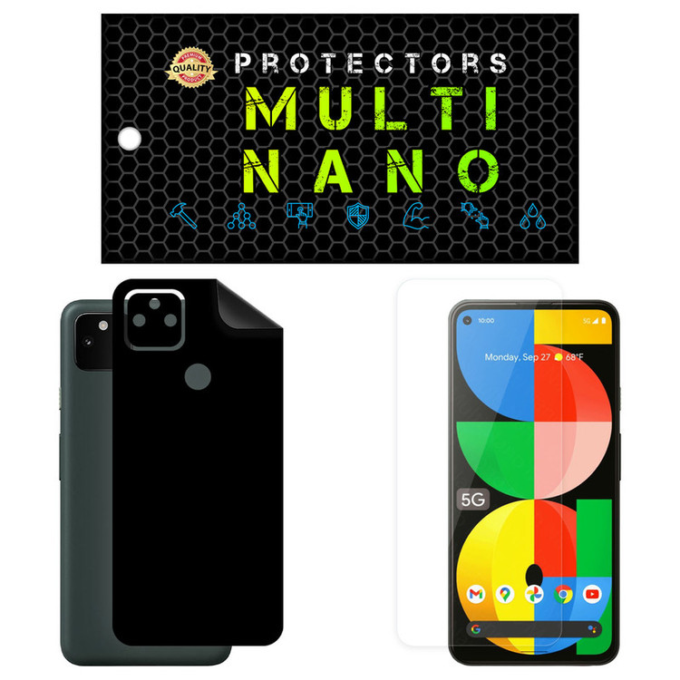 محافظ صفحه نمایش مولتی نانو مدل X-SFM مناسب برای گوشی موبایل گوگل Pixel 5A 5G به همراه برچسب پوششی