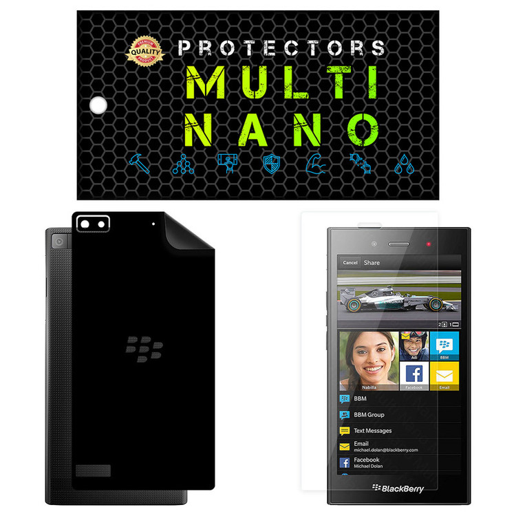 محافظ صفحه نمایش مولتی نانو مدل X-SFM مناسب برای گوشی موبایل بلک بری Z3 به همراه برچسب پوششی