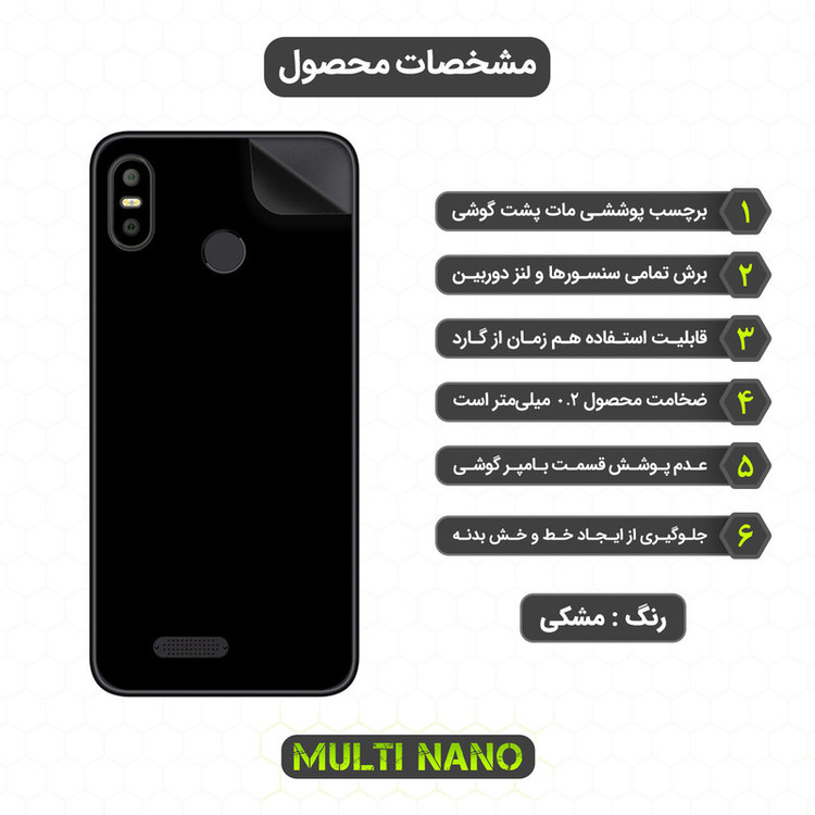 محافظ صفحه نمایش مولتی نانو مدل X-SFM مناسب برای گوشی موبایل جی ال ایکس General Luxe Arya Plus به همراه برچسب پوششی