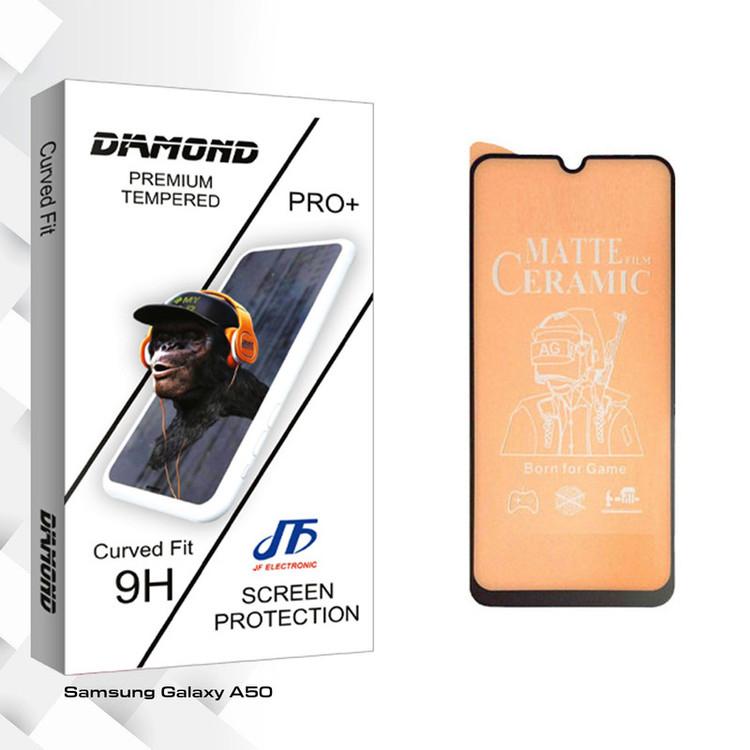 محافظ صفحه نمایش سرامیکی جی اف مدل Diamond glass مناسب برای گوشی موبایل سامسونگ Galaxy A50
