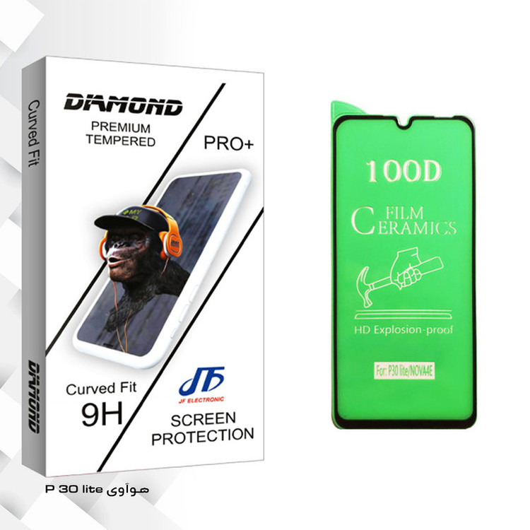 محافظ صفحه نمایش سرامیکی جی اف مدل Diamond glass مناسب برای گوشی موبایل هوآوی P 30 lite