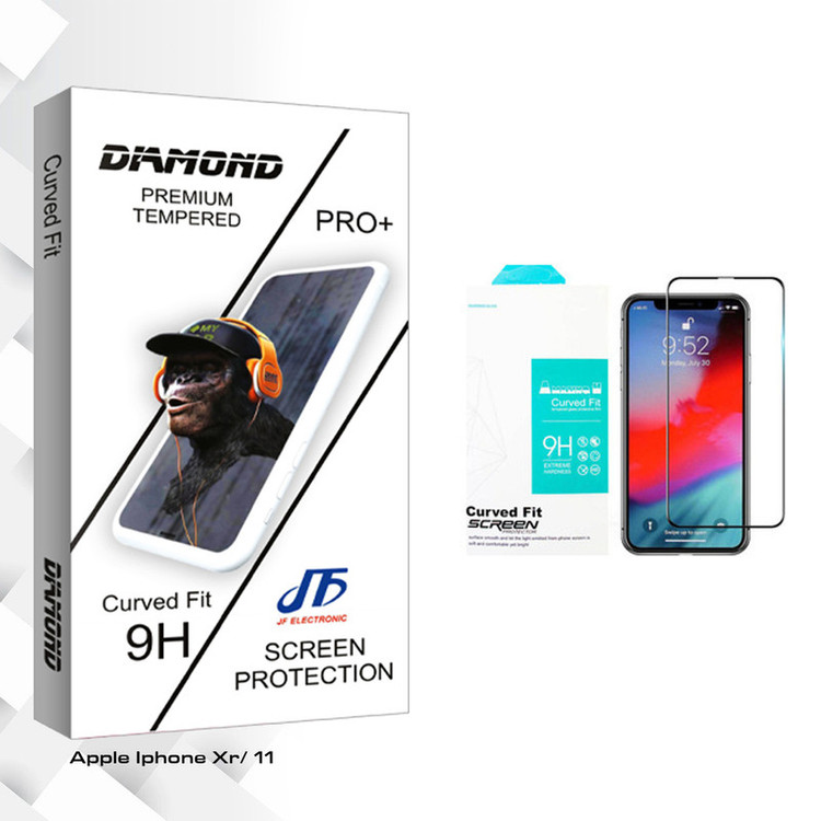 محافظ صفحه نمایش مات جی اف مدل Diamond glass مناسب برای گوشی موبایل اپل Iphone Xr/ 11