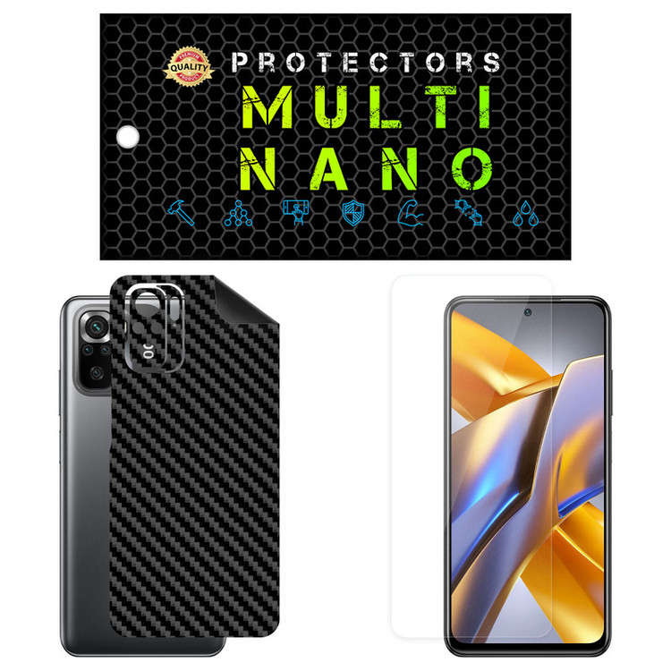 محافظ صفحه نمایش مولتی نانو مدل X-SFC مناسب برای گوشی موبایل شیائومی Poco M5S به همراه برچسب پوششی